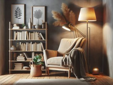 how to create a cozy reading nook on a budget